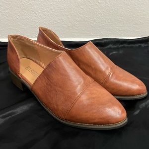 Cognac leather loafers